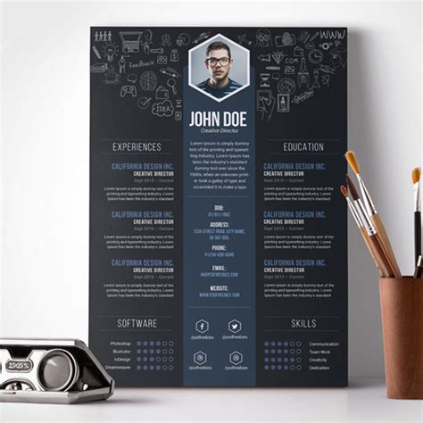 Today is the world of graphics and visualization. 23 Free Creative Resume Templates with Cover Letter ...