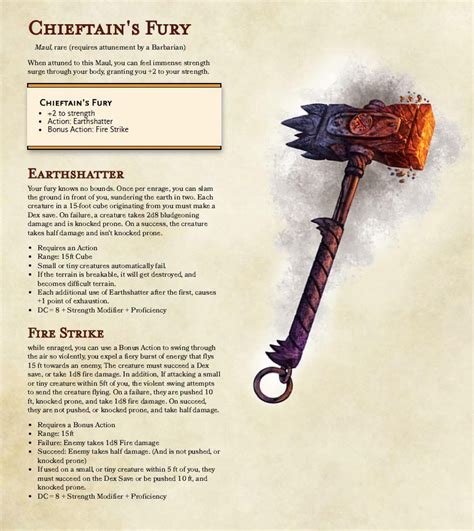 Dnd 5e Oversized Weapons