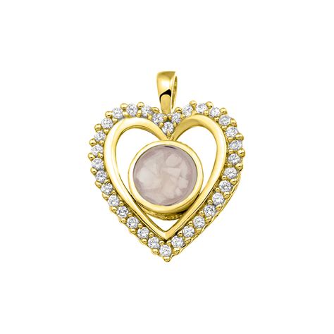 Classic Gem Heart Pendant See You
