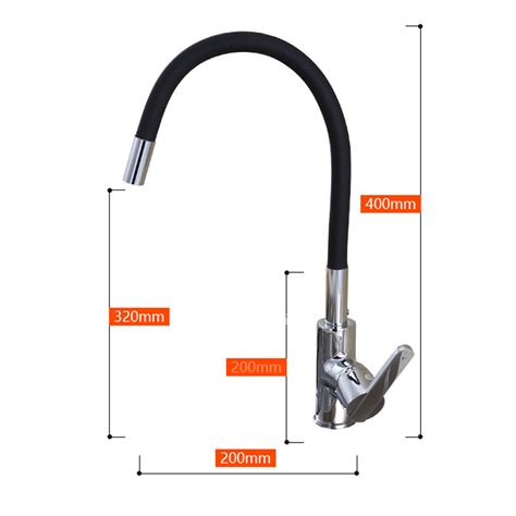 These, just as the name suggests, come with one handle that pivots. Gooseneck Kitchen Faucet Black Chrome Single Handle Vessel ...