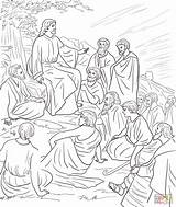 Jesus Coloring Teaching Printable Bible Sermon Preaching Mount Disciples Paul Teachings Supercoloring Teaches Sheet Sheets Para Parables Sunday Apostle Confirmation sketch template