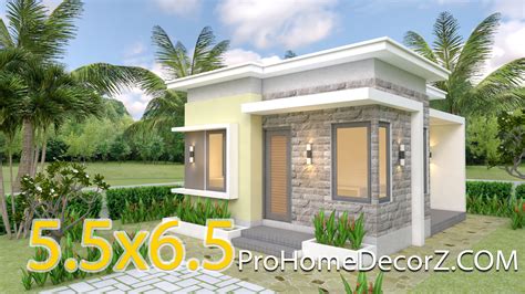 Small Villa Designs 55x65 With Flat Roof Pro Home Decor Z