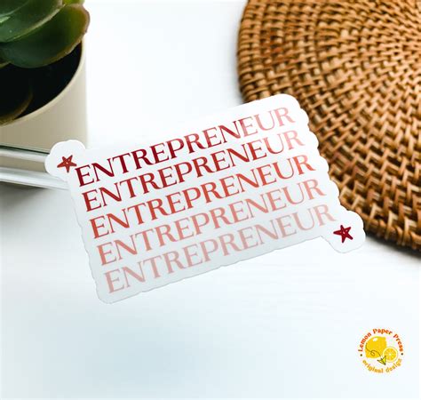 Entrepreneur Sticker Female Entrepreneur Mompreneur Boss Etsy Uk