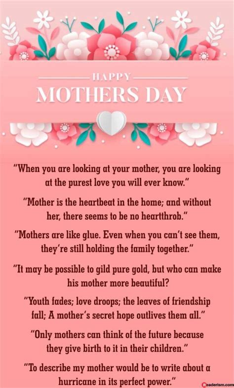 15 Best Mother Day Quotes For Mom Readerismcom