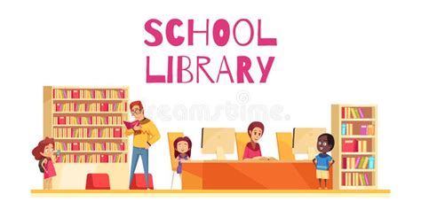 Library Cartoon With Child Stock Vector Illustration Of Outdoor 17293243