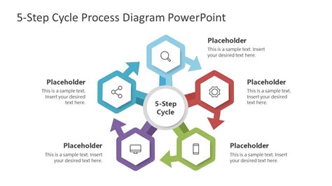 Four Steps Cycle Diagram Powerpoint Template Slidemod