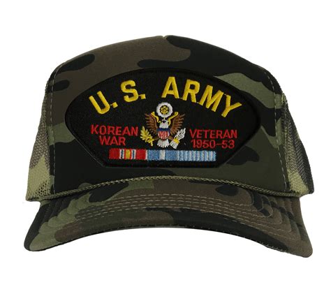 Us Army Korean Veteran Camo Mesh Back Cap New Camo Mesh Caps