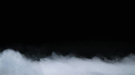 White Fog On Black Background Stock Video Motion Array