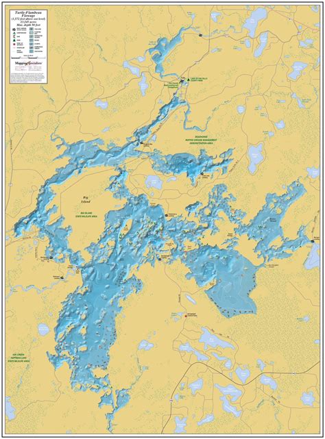 Turtle Flambeau Flowage Map By Mapping Specialists Ltd Avenza Maps