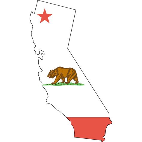 Map Of California Royalty Free Stock Svg Vector