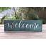 Welcome Hand Lettered Wood Sign Painted In Mill Creek WA  The