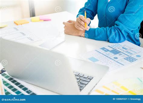 Business Woman Accountant Or Banker Making Calculations Bills D Stock Image Image Of