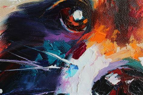 Galactic Raccoon Painting By Marina Lesina Saatchi Art