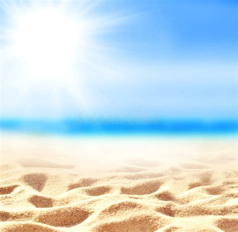 Summer Sand Beach Background Sea And Sky Stock Photo Image Of