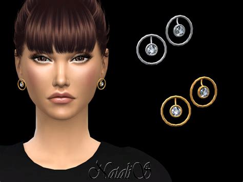 Circle Around Crystal Earrings By Natalis At Tsr Sims 4 Updates