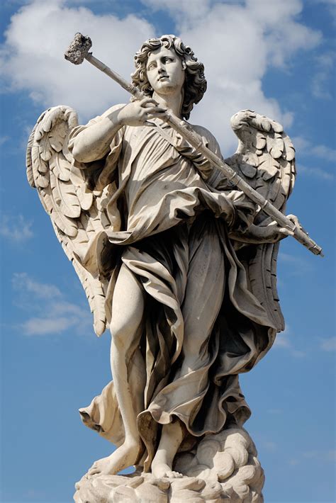 Each of the gods is associated with one of those elements or themes. Curious the Vatican has Angel of Mercy holding a spear ...