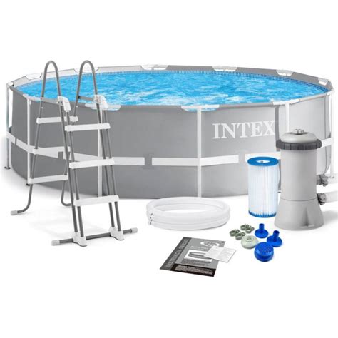 Intex Swimming Pool With Prism Frame 36699 Cm Set Of 13 Pieces Ix 26716