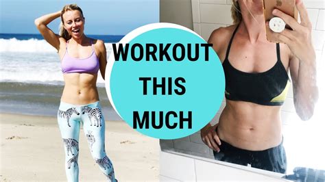 How Much Do You Need To Workout To Lose Weight Youtube