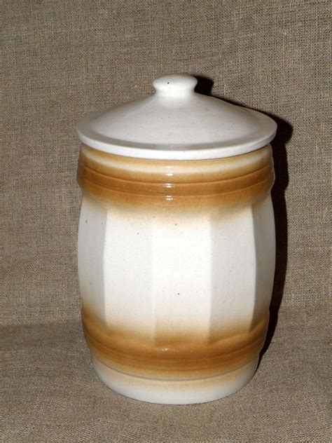 Vintage Ceramic Jar With Lid Stoneware Jar With Lid Ceramic Etsy In