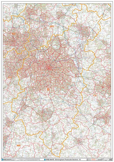 Birmingham Postcode Map B Postcode Area Map Logic