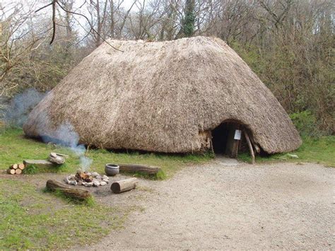 His Home Is A Reproduction Of A Middle Stone Age Home At The National