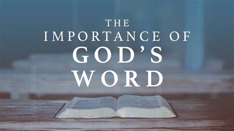 The Importance Of The Word Of God Peter Millersburg Baptist