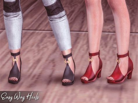 The Sims Resource Easy Way Heels By Genius666 Sims 4 Downloads