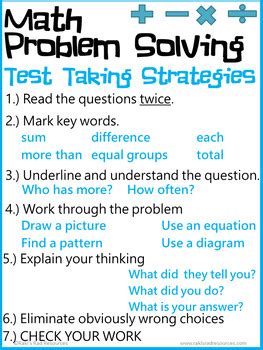 Test Taking Strategies Posters By Raki S Rad Resources Tpt