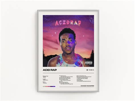 Acid Rap Chance The Rapper Album Poster Framed Poster Etsy