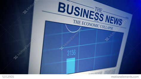 4k Newspaper With Business News Shallow Depth Of Stock Video Footage