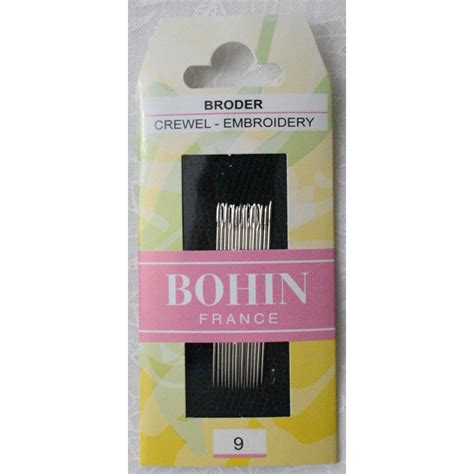 Bohin Crewel Embroidery Needles Size 9 Pack Of 15 Needles