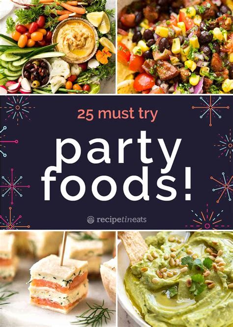 Popular foods are usually easy finger foods, sandwiches, fruits, vegetables & dips. 25 BEST Party Food Recipes! | RecipeTin Eats