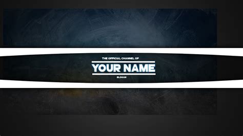 Free Youtube Banner Template For Photoshop Youtube