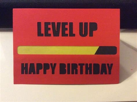 Level Up Birthday Card
