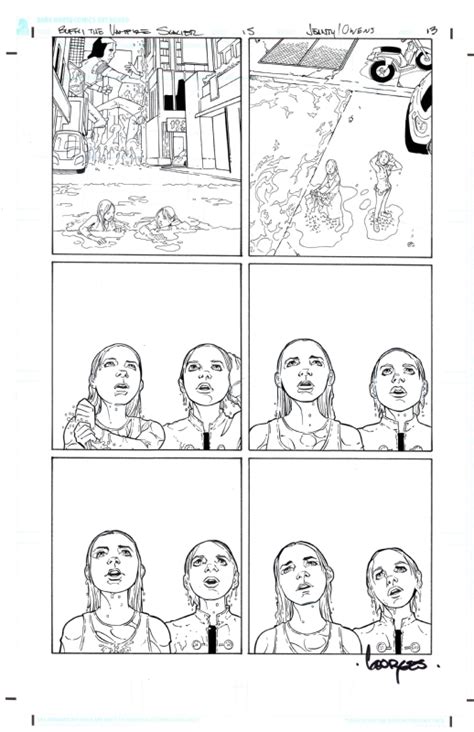 Buffy The Vampire Slayer Season 8 Issue 15 Page 13 In Alan Sharpless Karatattoo Comic Art