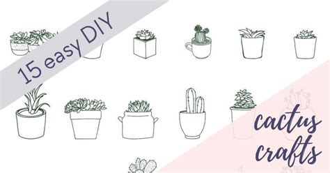 15 Easy Diy Cactus Crafts Craft With Cartwright