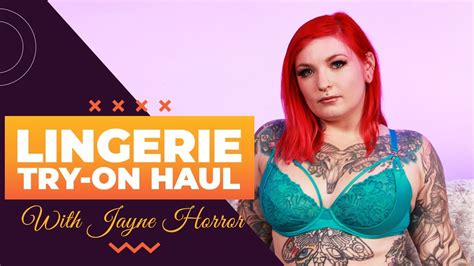 Sexy Lingerie Try On Haul With Jayne Horror Youtube