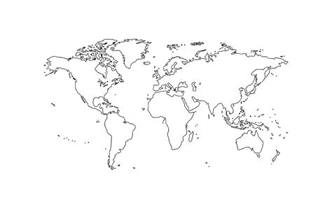 World Map Free Dxf File For Free Download Vectors Art