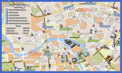 Berlin Map Tourist Attractions