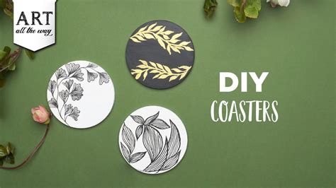 Diy Coaster Easy Handmade Coaster Acrylic Painting Easy Coasters