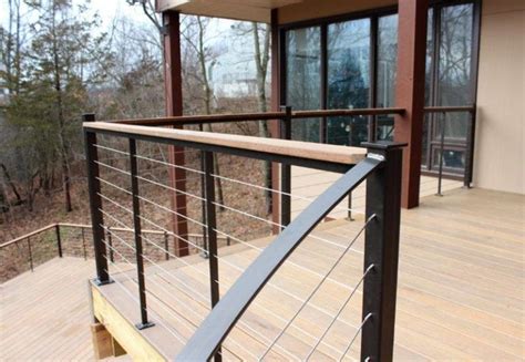 Metal Spiral Stair With Cable Rail And Ipe Treads Great Lakes Metal