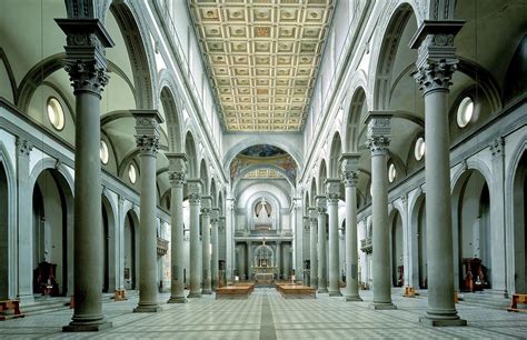 Vroege Renaissance ~ Filippo Brunelleschi ~ San Lorenzo ~ Interieur