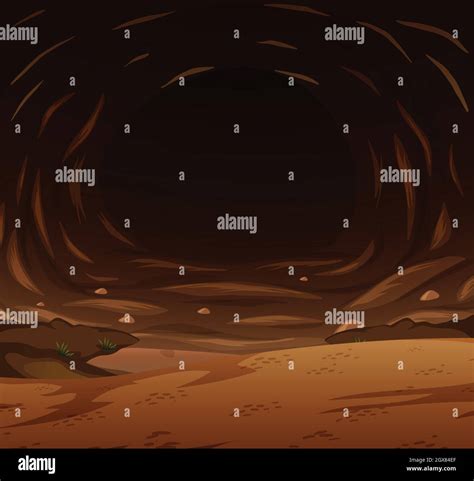 A Dark Cave Background Stock Vector Image And Art Alamy