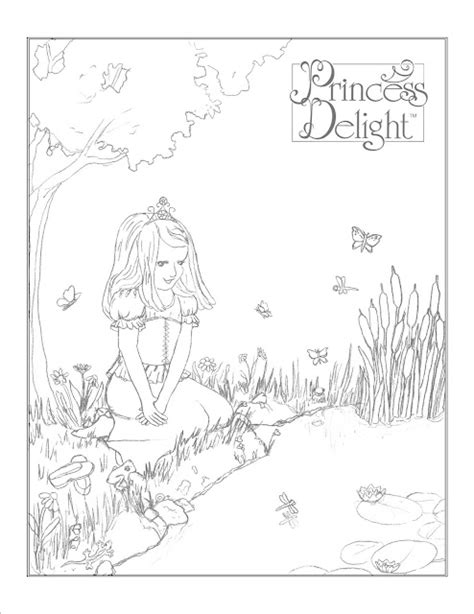 Princess Delight Princess Kate Coloring Page