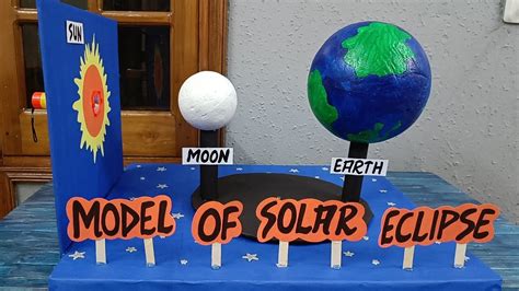 How To Make D Model Of Solar Eclipse DIY Babe Model On Solar Eclipse For Exhibition Step By