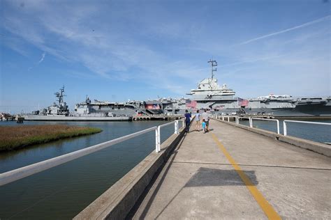 Ships And Submarines In Charleston Sc Uss Yorktown Hunley Et Al