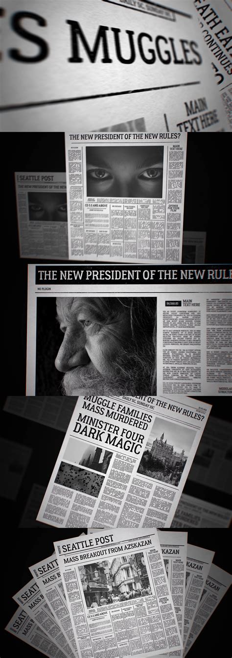 Wizard Newspaper(FREE AFTER EFFECTS PROJECTS) on Behance