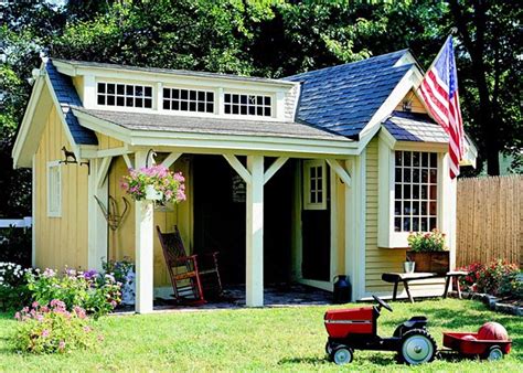 Storage Shed Plans With Porch Build A Garden Storage Shed Cool Shed
