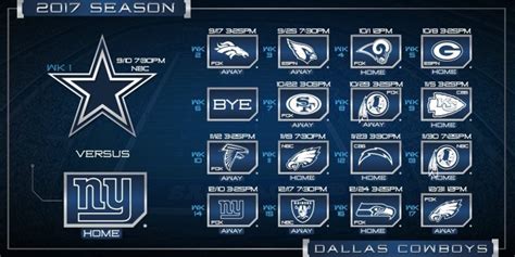 2022 And 2023 Dallas Cowboys Schedule