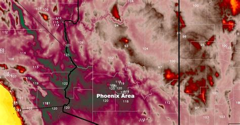 Its So Hot In Arizona Meteorologists Need New Weather Map Colors